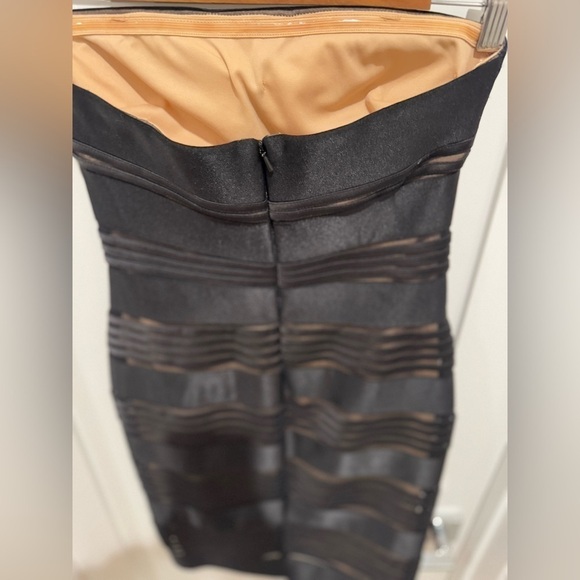 Cache Strapless Bandage Dress Sz 4 black - Picture 5 of 9